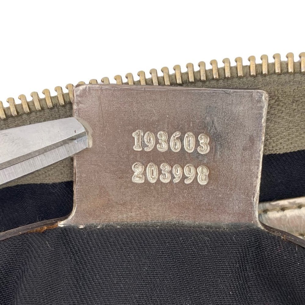 Authentic Vintage GUCCI Joy Boston Ivory & Gold GG Coated Canvas Medium Satchel - Picture 13 of 15